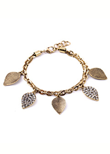 Leaves Of Gold & Light Bracelet - Avery and May