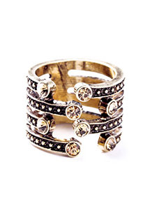 Rhinestone Disconnect Ring - Avery and May